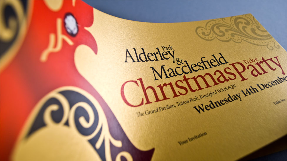 Gold Christmas Invitation Design