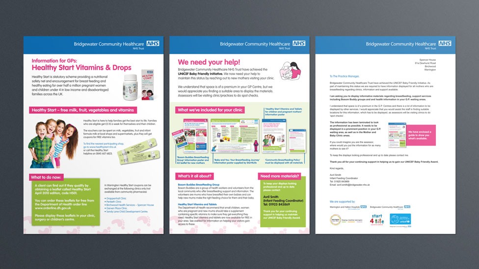 NHS campaign direct mail set