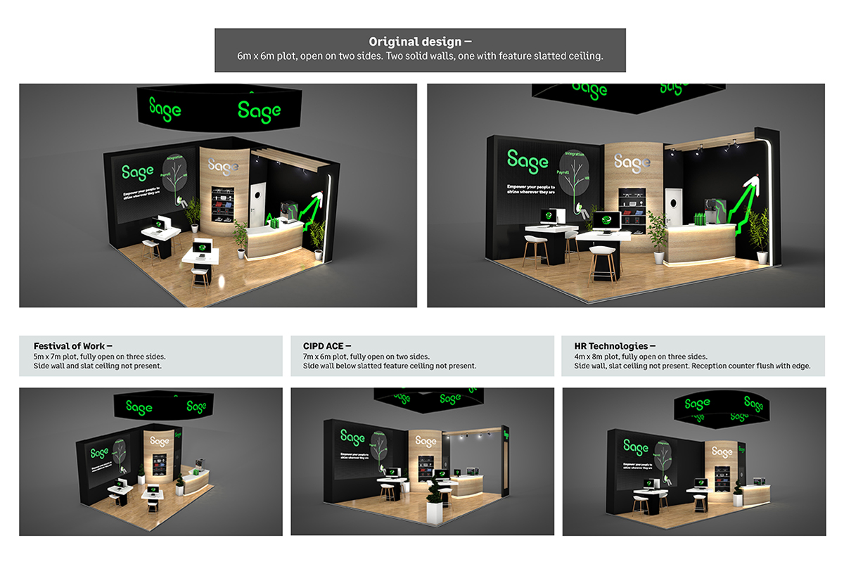 Adaptable exhibition stand
