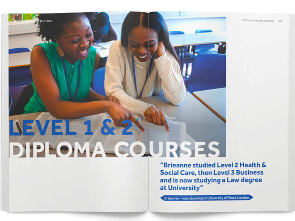 college Prospectus design