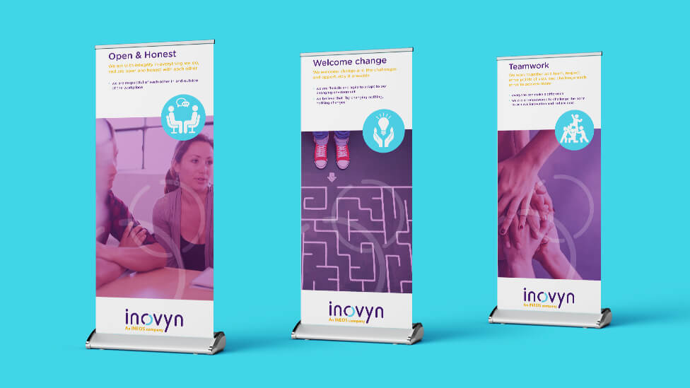 corporate culture roller banners