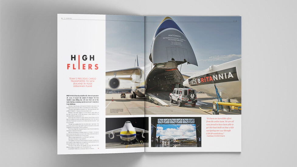 Corporate magazine design