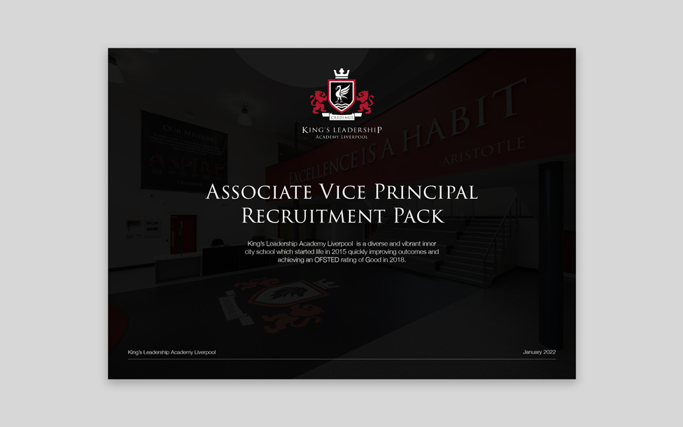 Digital recruitment brochure template