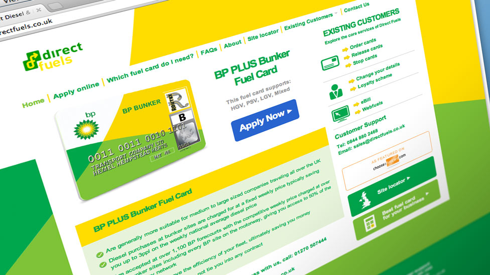 Direct Fuels Web Design Cheshire