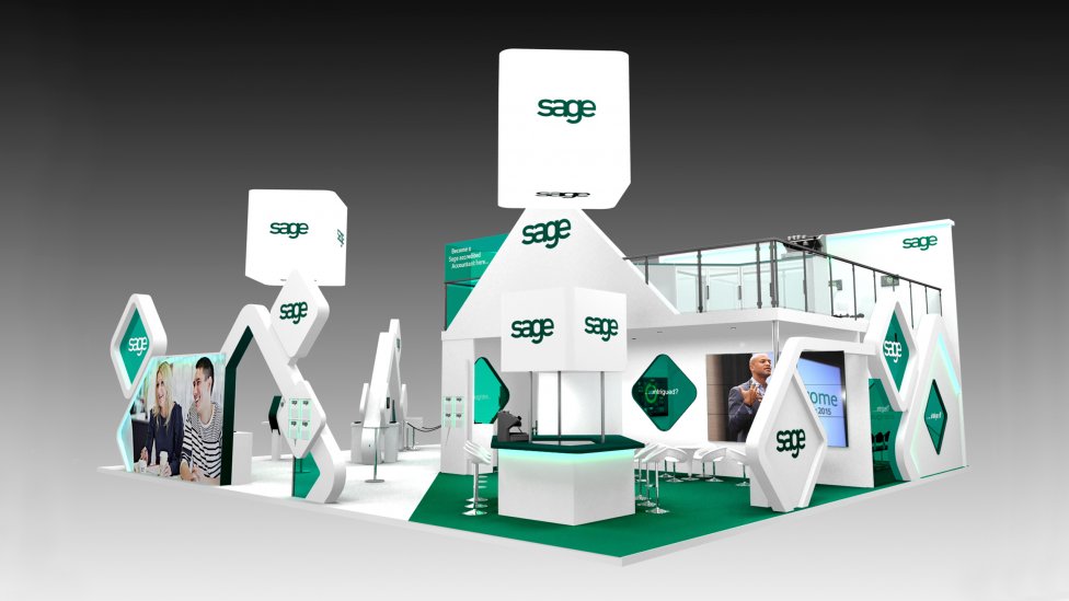 Double Decker Exhibition Stand, integrated agency services
