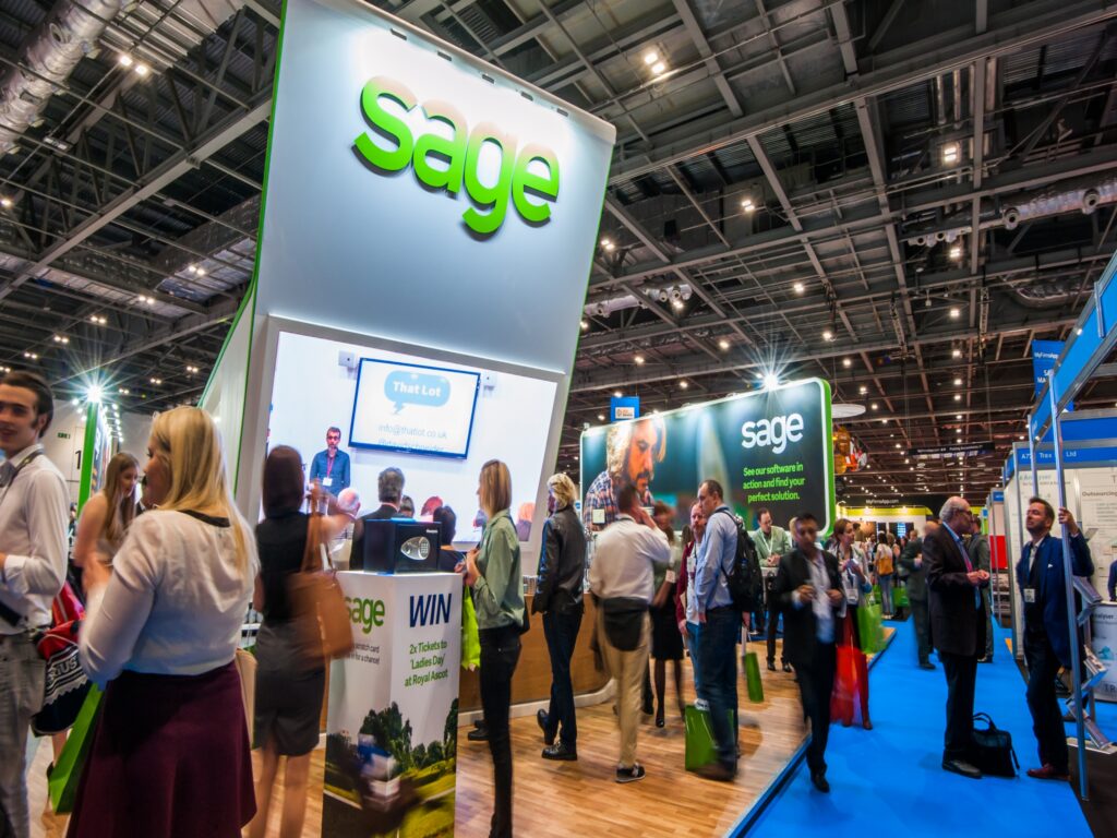 Sage – Exhibition stand design and build