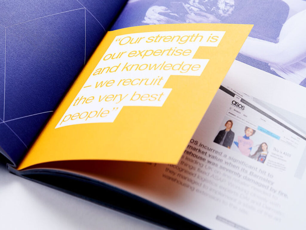 Graduate recruitment brochure, Brochure design agency