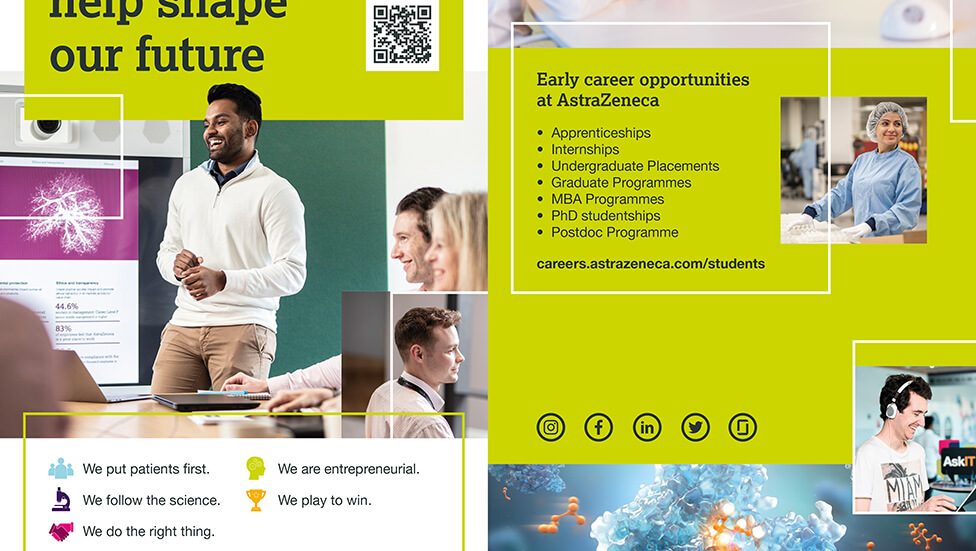 Graduate recruitment collateral