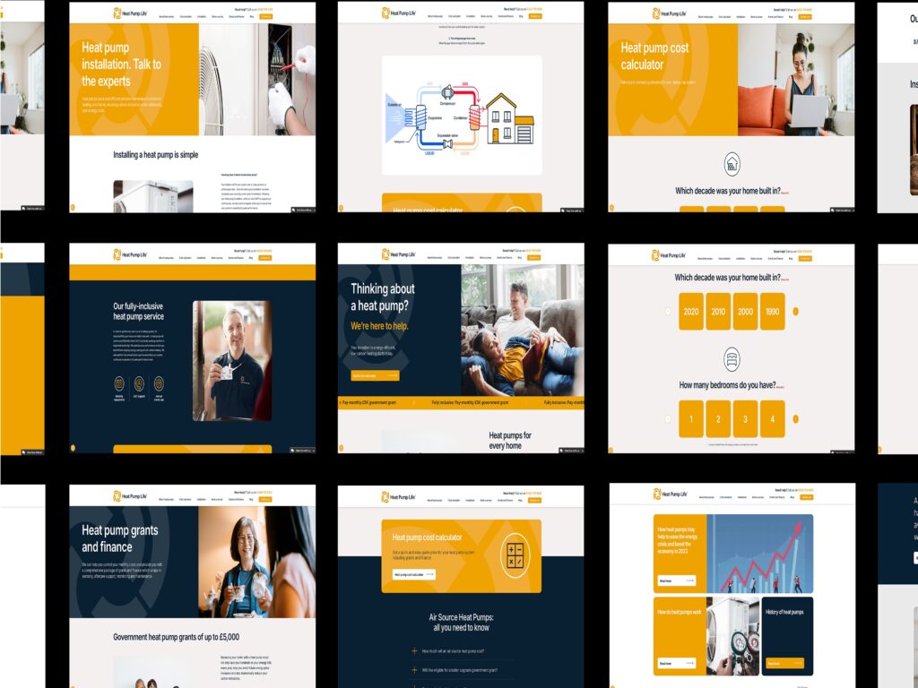 Heat Pump Life – Interactive website design