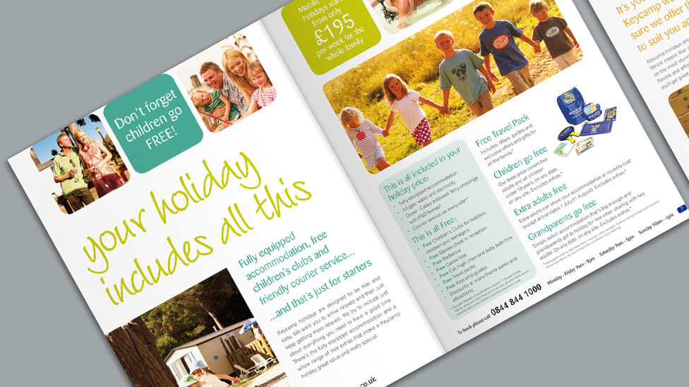 Holiday brochure production