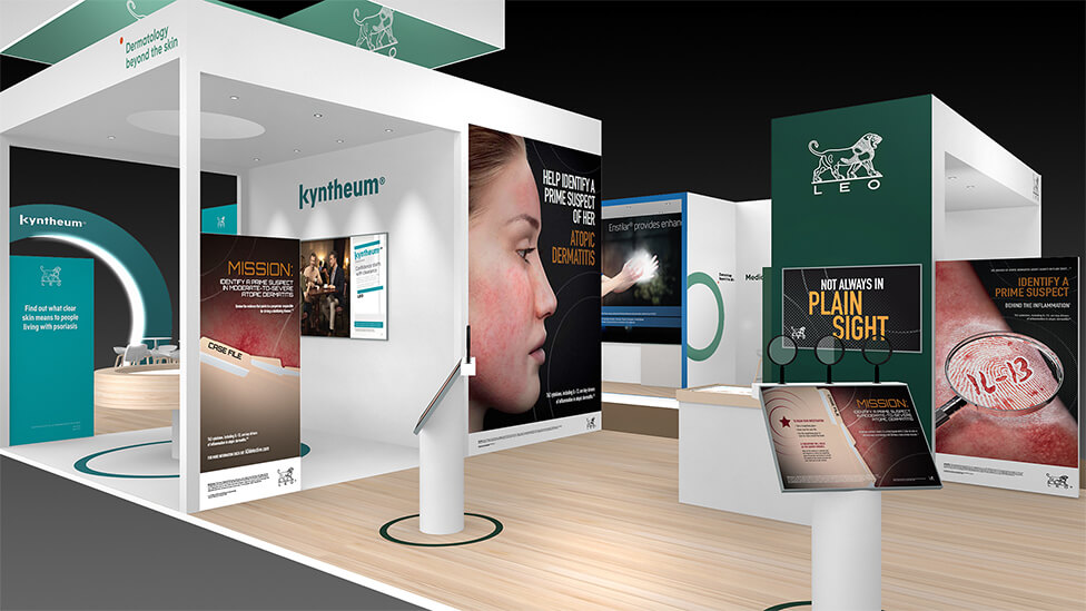 Pharmaceutical exhibition stand