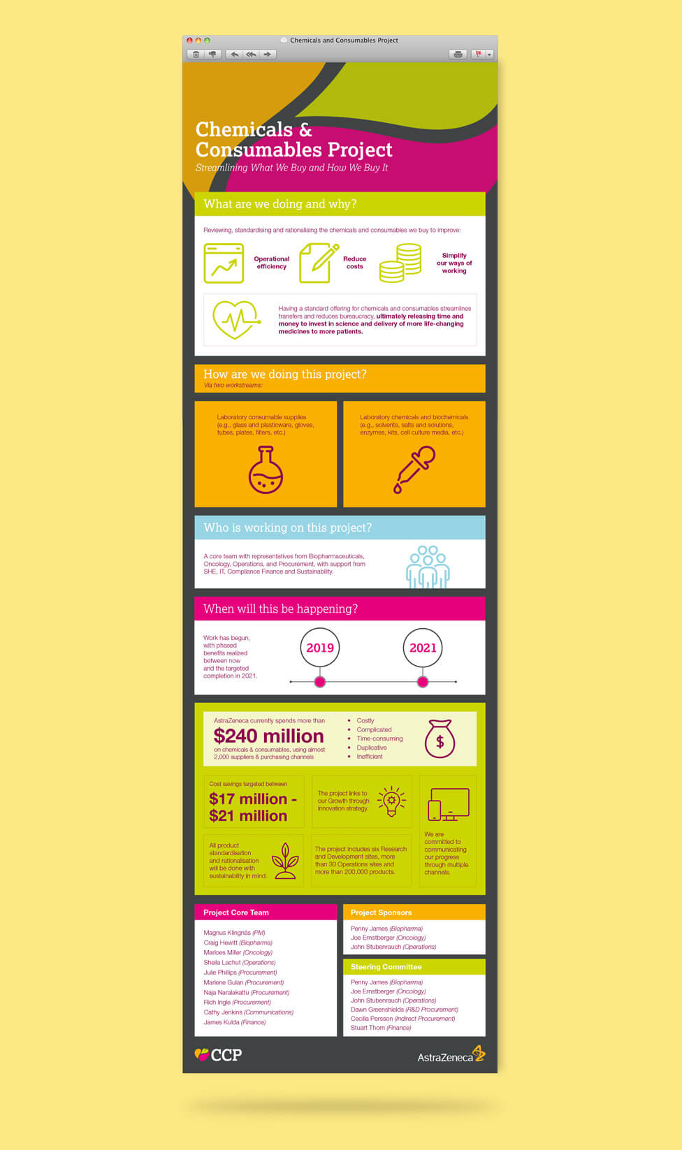 Project infographic design