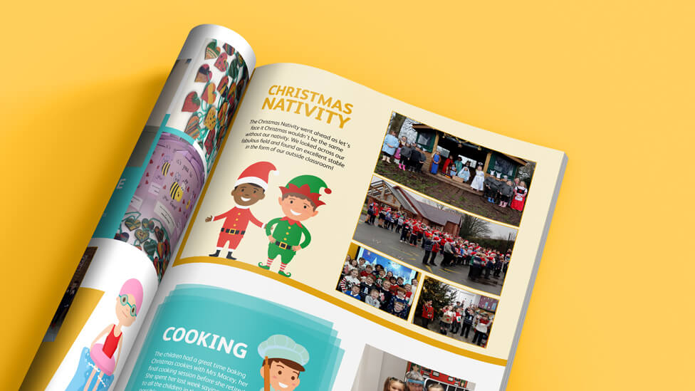 School magazine design