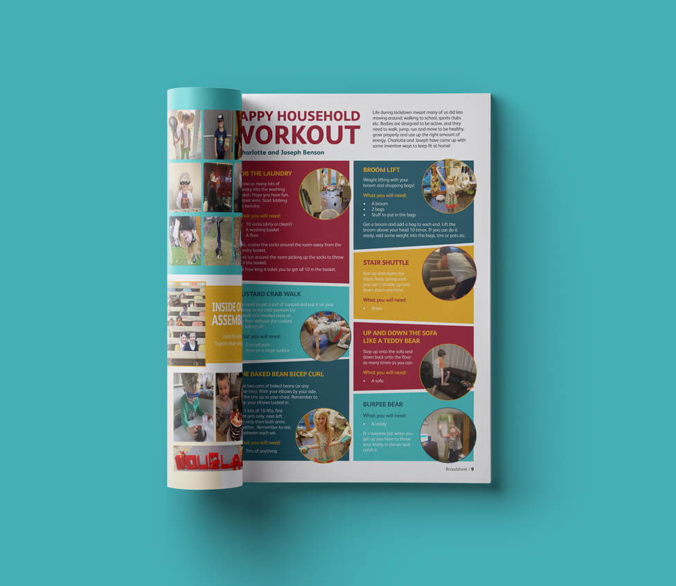 School magazine design