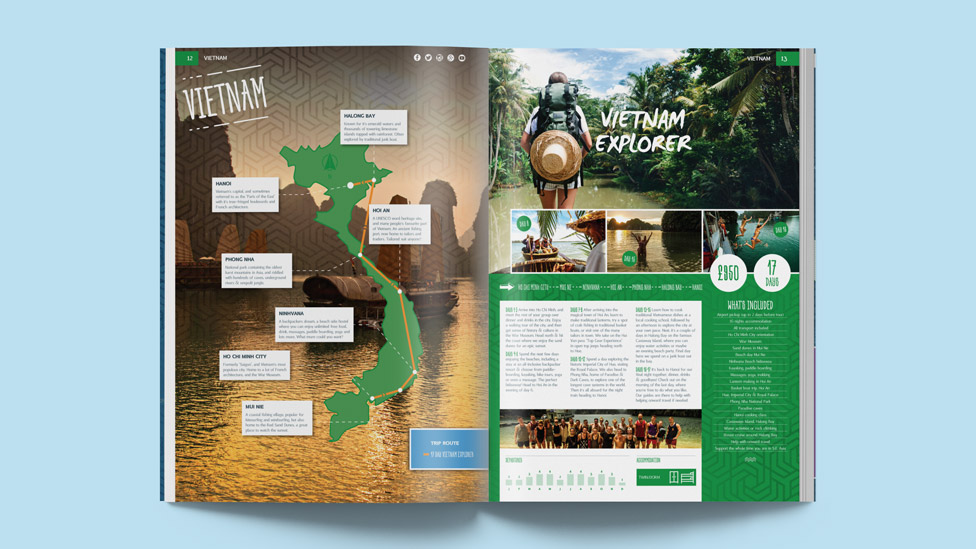 travel brochure design
