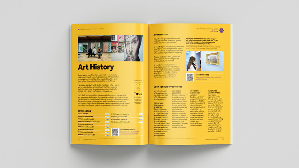 University prospectus design