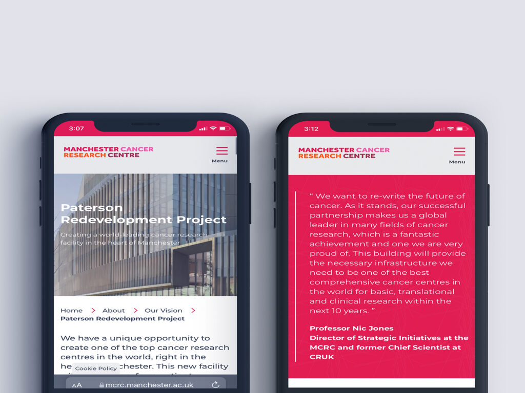 MCRC – Website redesign